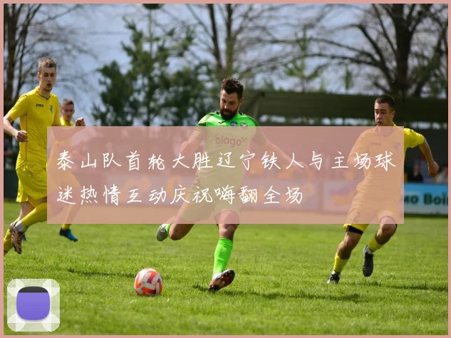 泰山队首轮大胜辽宁铁人与主场球迷热情互动庆祝嗨翻全场